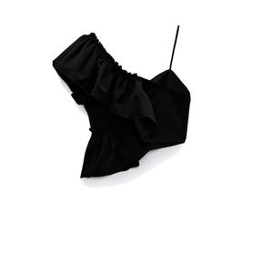 Zara Asymmetric Crop Top